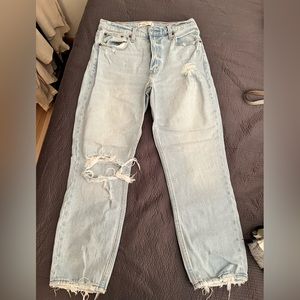 Abercrombie mom jeans (ripped)